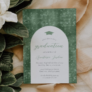 Convites Formatura Arco Glam Verde Salvia Brilhante 2026