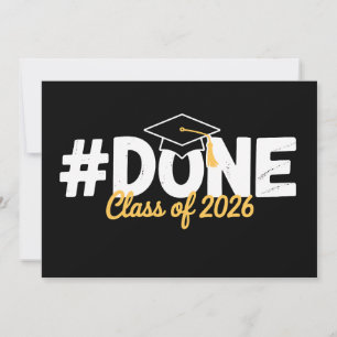 Convites Formatura Concluída da Turma de 2026 26 Graduado O