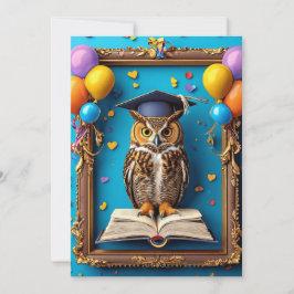 Convites 🦉 Formatura da Coruja Inteligente Para Celebração