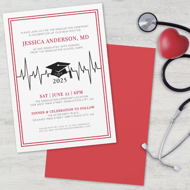 Convites Formatura da Escola de Enfermagem Médica Doutor (Doctor Medical Nursing School Graduation Invitation)