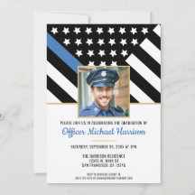 Formatura da Polícia Linha Azul Foto de Aplicação 