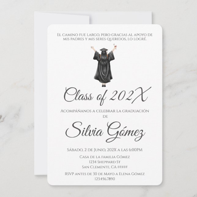 Convites Formatura da turma de 2026 simples (Frente)