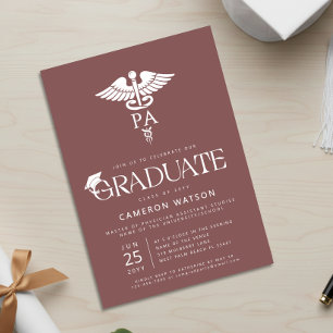 Convites Formatura de Assistente Médico Graduado PA Escola