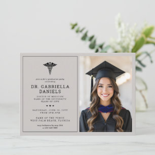Convites Formatura de Médico Graduado em Escola de Medicina