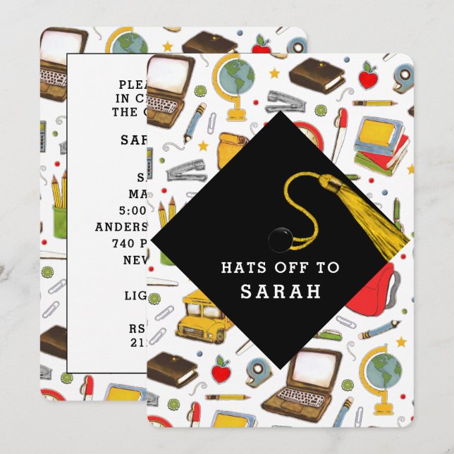 Convites Formatura em Educação de Professores (Frente/Verso)