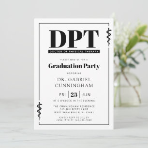 Convites Formatura em Terapia Física Moderna DPT