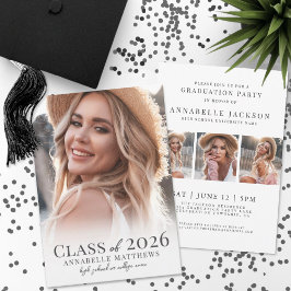 Convites Formatura Foto Simples Elegante Sofisticada Gradua
