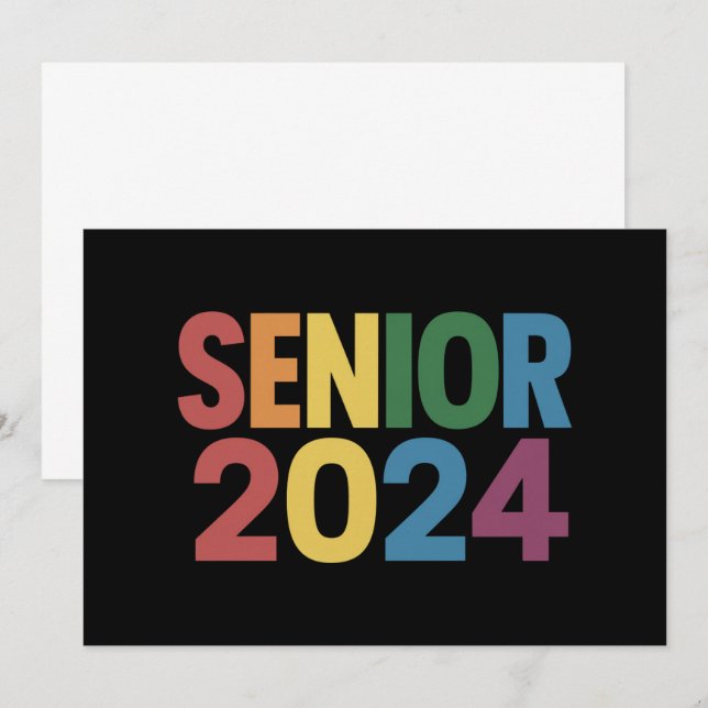 Convites Formatura LGBT Sênior Orgulho Arco-íris 2024 (Frente/Verso)
