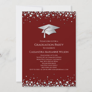 Convites Formatura Marrom e Prata