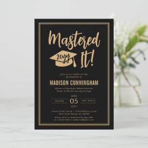 Convites Formatura Mestrado Modern Masterizado