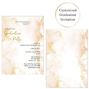 Convites Formatura Ortodoxa Cristã Pêssego e Dourado 2026