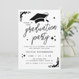 Convites Formatura Personalizada Elegante Roteiro Estrelas 