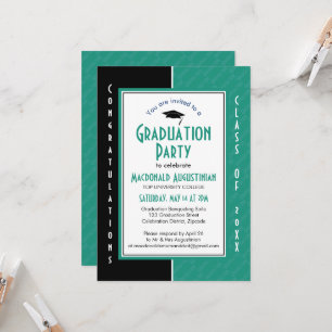 Convites FORMATURA Personalizado TURQUESA Graduado em Optom