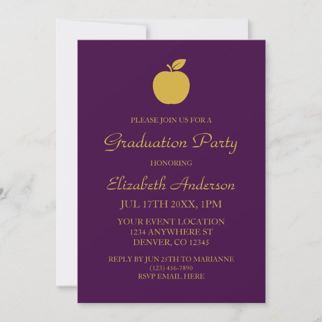 Convites Formatura Professor Apple (Frente)