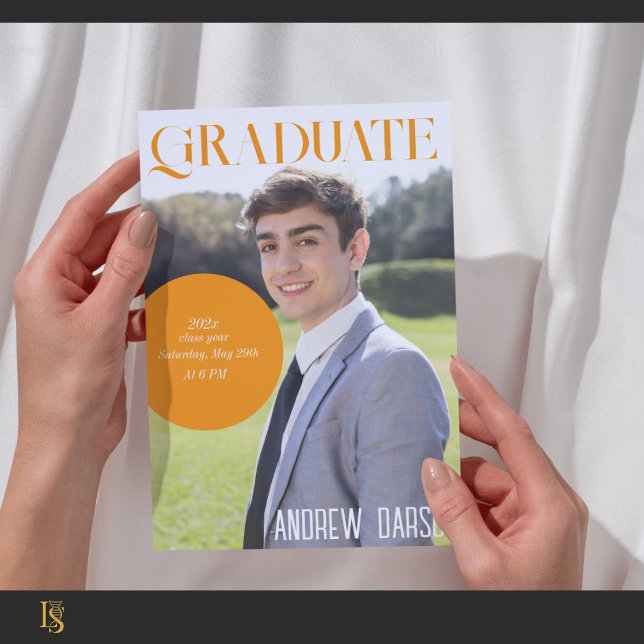 Convites formatura revista laranja (Criador carregado)