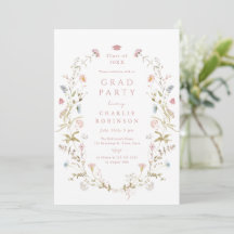 Formatura Rústica Boho Elegante Rosa Selvagem