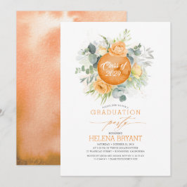 Convites Fornalhas Laranja Frota Wreath Boho Fall Graduação