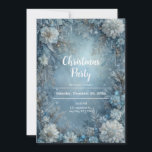 Convites Fosco Bloom Winter Floral Christmas<br><div class="desc">Celebre a temporada elegante com este Fosco Bloom Winter Floral Invitation. Apresentando blues suaves e gelados, resplandecendo sotaques prateados, e delicados elementos florais emoldurados com verde de neve, este design captura a magia silenciosa do inverno. Perfeito para comemorações de Natal, casamentos no inverno, festas de feriado, chás de fraldas ou...</div>