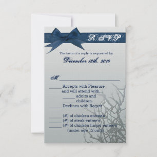 Convites fosco de placa R.S.V.P 3.5x5 Espelho rachado