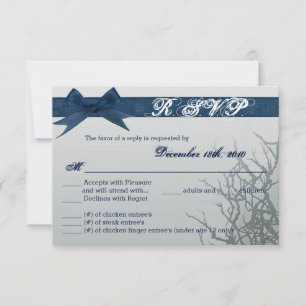 Convites fosco de placa R.S.V.P 3.5x5 Espelho rachado