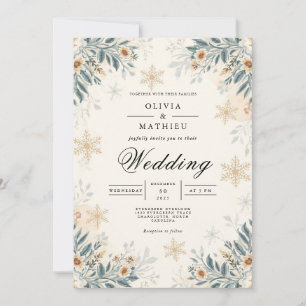 Convites Fosco Winter Floral Wedding