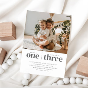 Convites Foto 1rua e 3º aniversário conjunto