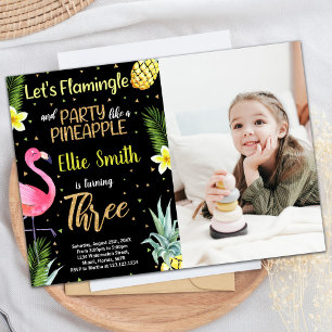 Convites Foto: 3º Aanã Flamingo Flamingo Negro