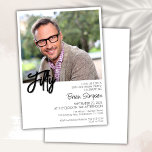 Convites Foto 50th Birthday<br><div class="desc">Foto moderna minimalista de 50 convites de aniversário para uma festa de aniversário divertida. A idade pode ser alterada. Este convite é simples e elegante,  convite de aniversário para homens e mulheres. A cor de fundo pode ser alterada para qualquer cor de sua escolha usando a ferramenta design.</div>