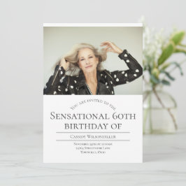 Convites Foto 60º aniversário