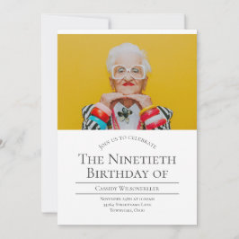 Convites Foto 90 Aniversário