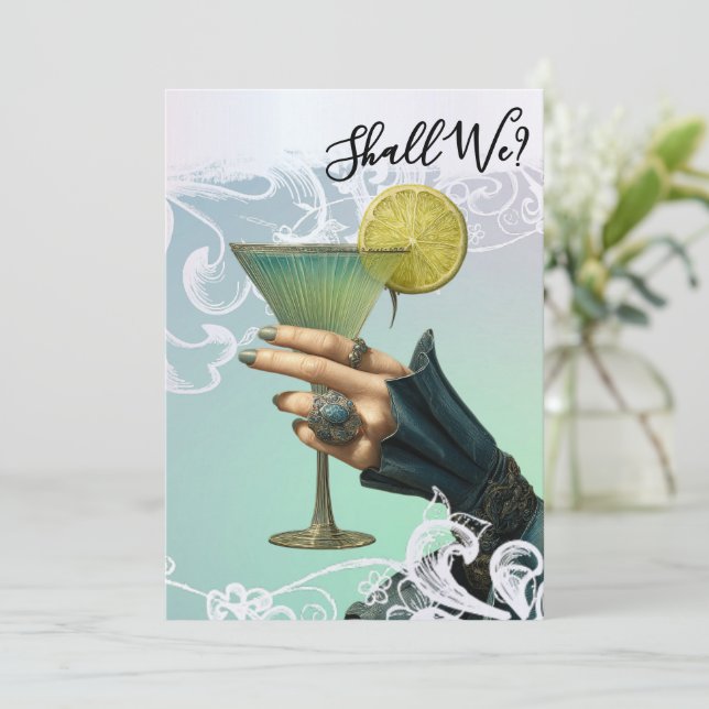 Convites *~* FOTO A101 Coquetel Ornate 20 DESPEDIDA DE SOLT (Em pé/Frente)