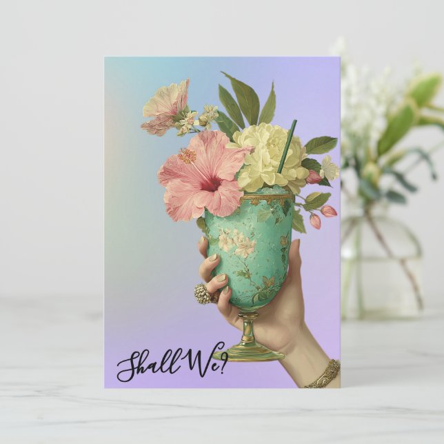 Convites *~* FOTO A101 Coquetel Rebuscado 10 DESPEDIDA DE S (Em pé/Frente)