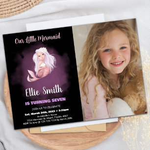 Convites Foto: Aniversário da Sereia Preta de Cobre