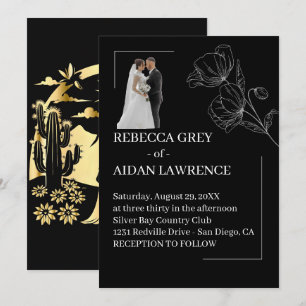 Convites Foto Artística Preto e Branco 2026