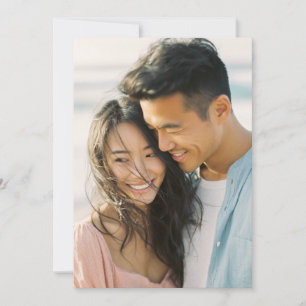 Convites Foto Azul Bege Alegre