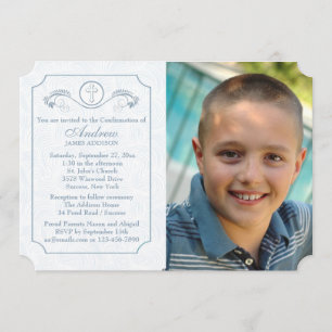 Convites Foto Azul Foco Convocação Religiosa