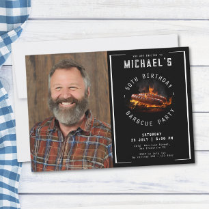 Convites Foto: Barbecue 50ª Festa de aniversário