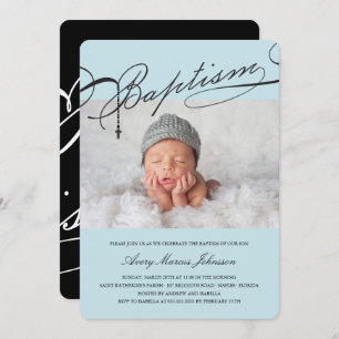 Convites Foto baseado num guião do menino da cruz do