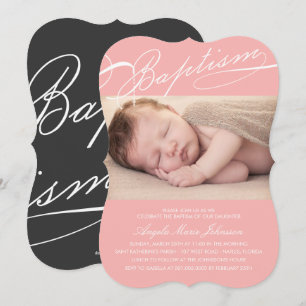 Convites Foto baseado num guião do rosa da cruz do rosári