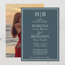 Foto Casamento Azul Boho Minimalista Moderno