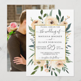 Convites Foto: Casamento Branco Floral