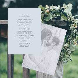 Convites Foto: Casamento de Ambos os Pais com Azul