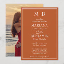 Foto Casamento Minimalista Terracota Moderno