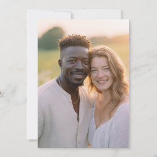 Convites Foto Casual Neutra Alegre