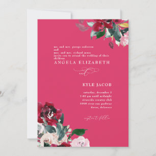 Convites Foto Cerize Floral Elegante Casamento