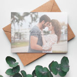 Convites Foto Chic H minimalista Salve a data<br><div class="desc">Anime-se para o seu maravilhoso casamento com sua divertida,  moderna e Chic Minimalist Foto H Salve os Convites para Encontros.</div>