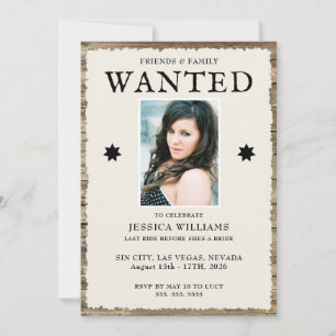 Convites Foto & Código QR Despedida de Solteira