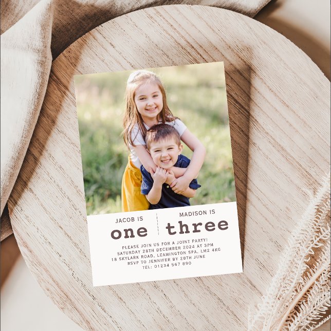 Convites Foto Conjunta de Aniversário (Criador carregado)