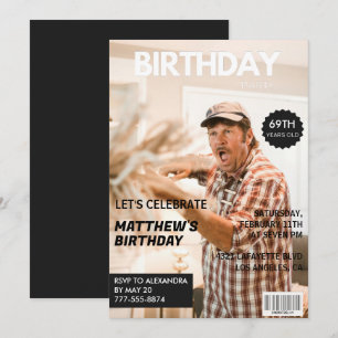 Convites Foto da capa da revista Black aos 69 anos