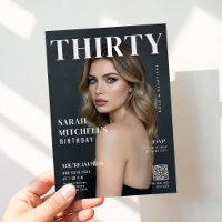 Foto da Capa da Revista Stylish com Código QR de A